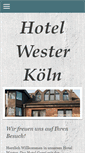 Mobile Screenshot of hotel-wester.de