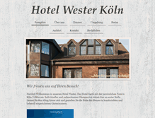 Tablet Screenshot of hotel-wester.de